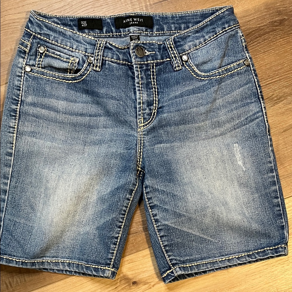 Nine West Blue Jean Shorts 4/27
